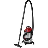 Einhell Nass-Trockensauger TC-VC 2045 S (900 W, 180 mbar Saugleistung, 20 L Edelstahlbehälter, Rollen, Zubehörhalterung, inkl. div. Filter und Düsen) von Einhell