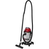 Einhell Nass-Trockensauger TC-VC 3055 S (950 W, 190 mbar Saugleistung, 30 L Edelstahlbehälter, Rollen, Zubehörhalterung, inkl. div. Filter und Düsen) von Einhell