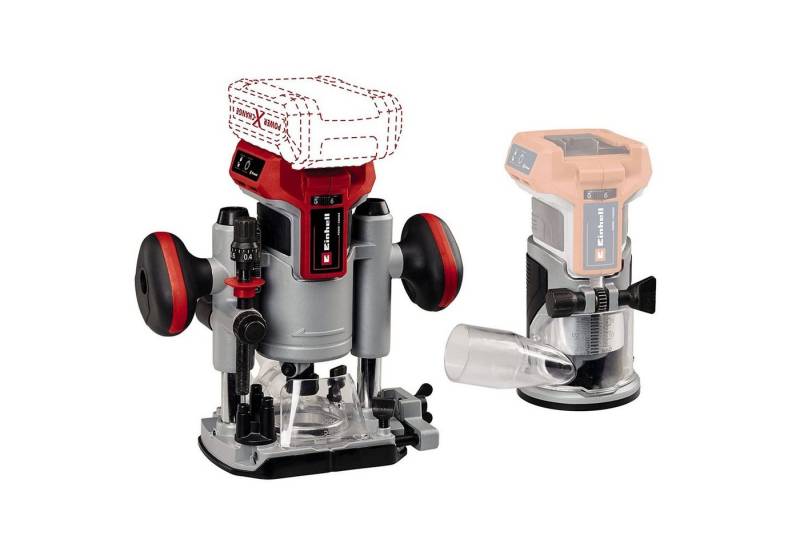 Einhell Oberfräse Einhell Akku-Oberfräse Kantenfräse TP-RO 18 Set Li BL - Solo, (Set) von Einhell