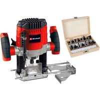 Einhell Oberfräse "TC-RO 1155 Kit", 1100 Watt, inkl. 15-tlg. Fräser-Set von Einhell