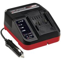 Einhell - Original Ladegerät Power X-Car Charger 3A Power X-Change (Li-Ion, 18V, 12 v Stecker, permanente Akkuüberwachung und intelligentes von Delock