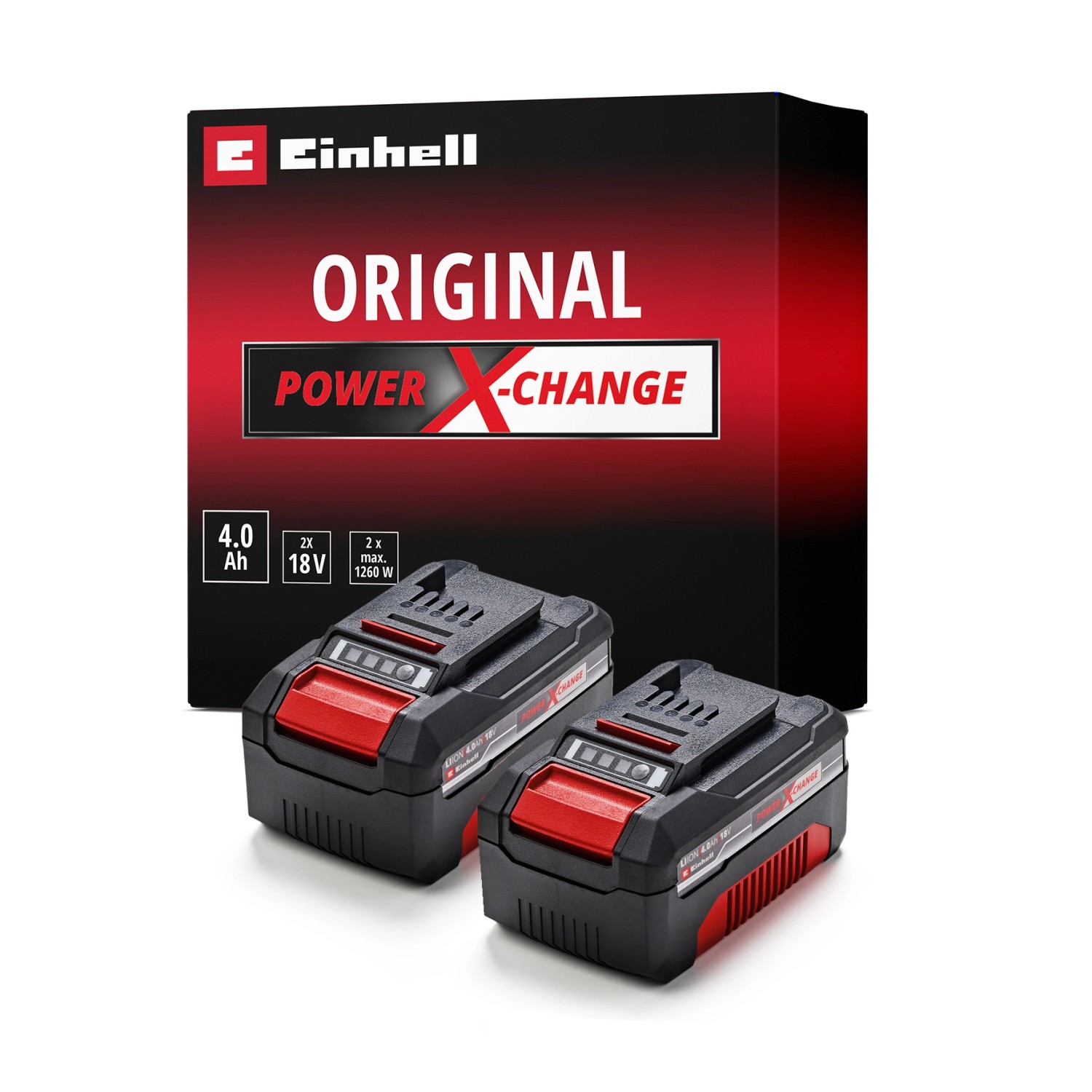 Einhell Power X-Change Akku PXC-Twinpack 2x 18 V 4 Ah Einhell Power X-Change Akku PXC-Twinpack 2x 18 V 4 Ah von Einhell