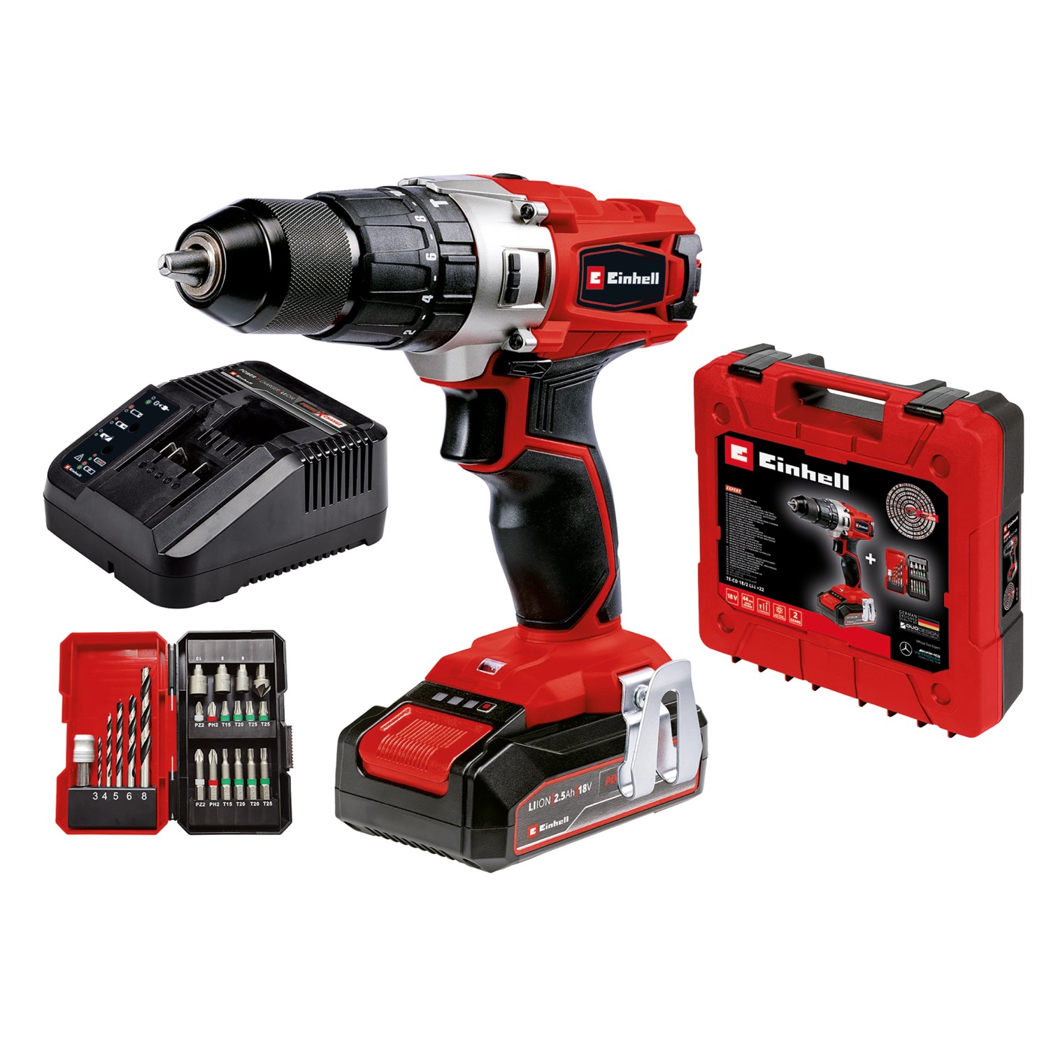 Einhell Power X-Change Akku-Schlagbohrschrauber TE-CD 18/2 Li-I Set mit Akku Einhell Power X-Change Akku-Schlagbohrschrauber TE-CD 18/2 Li-I Set mit Akku von Einhell