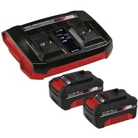 Einhell Power X-Change PXC-Starter-Kit 2x 4,0Ah & Twincharger Kit 4512112 Werkzeug-Akku und Ladeger� von Einhell