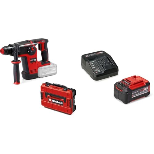 Einhell Professional Akku-Bohrhammer TP-HD 18/26 Li BL Power X-Change (18 V, Brushless, 2,6 J, SDS-plus, 26 mm Bohrleistung in Beton, 4 Funktionen, Koffer, inkl. 5,2 Ah Akku & Ladegerät) von Einhell