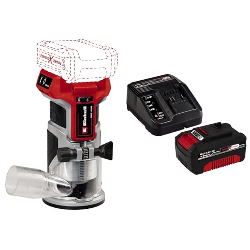 Einhell Professional Akku-Kantenfräse TP-ET 18 Li BL Power X-Change (18V, Li-Ion, 40 mm Hubhöhe, Brushless-Motor, inkl. 4,0 Ah Akku und Ladegerät) von Einhell