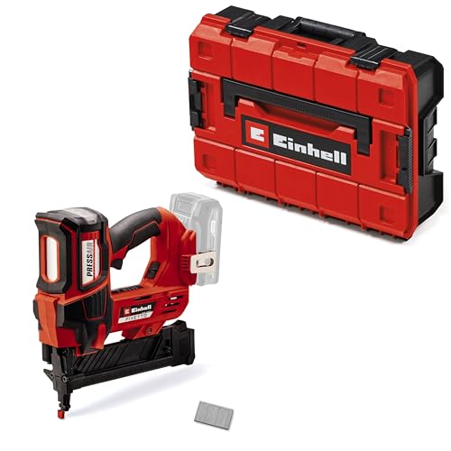 Einhell Professional Akku-Tacker FIXETTO 18/38 S Power X-Change (18 V, 60 Schläge/min, max. 38 mm Klammerlänge, Einzel-/Serienschuss, inkl. 500 Klammern, ohne Akku, inkl. E-Case) von Einhell