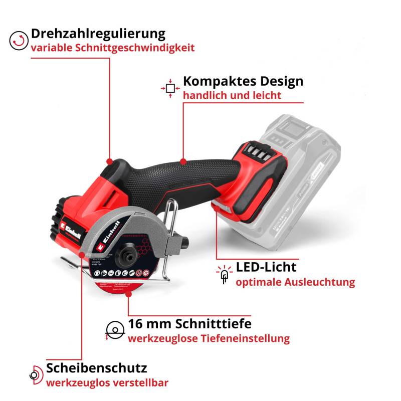 Einhell Professional Akku-Trennschleifer TP-CO 18/76-C Li BL Solo von Einhell