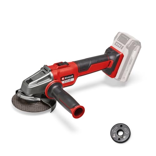 Einhell Professional Akku-Winkelschleifer AXXIO 18/115 Q Li Power X-Change (700 W, Ø 115 mm, 28 mm Schnitttiefe, Quick-Fix-Nut, ohne Trennscheibe, inkl. 3,0 Ah PLUS Akku & Ladegerät) von Einhell