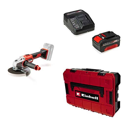 Einhell Professional Akku-Winkelschleifer AXXIO 18/150 Power X-Change (18 V, Ø 150 mm, 40 mm Schnitttiefe, Brushless, inkl. Trennscheibe, Koffer, 4,0 Ah Akku und Ladegerät) von Einhell