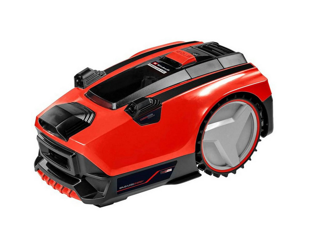 Einhell Rasenmähroboter FREELEXO CAM 500, (Komplett-Set, Inkl. Akku, Ladestation und Installationsmaterial), ohne Draht,Kamera,PXC,Akku wechselbar von Einhell
