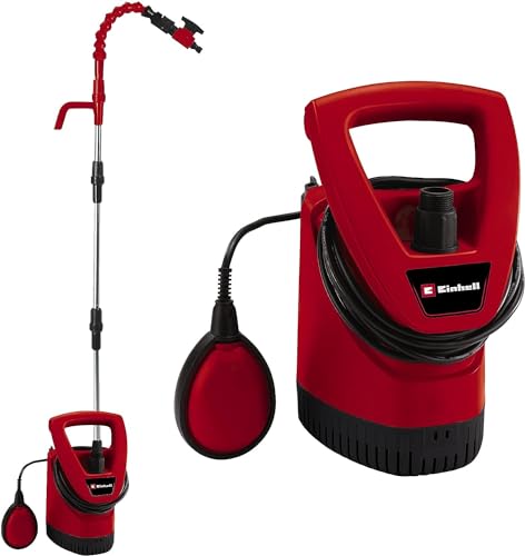 Einhell Regenfasspumpe GE-SP 3546 RB (350 W, max. Fremdkörpergröße 2,5 mm, max. Fördermenge 4.6 L/h, max. Förderhöhe 11 m, stufenloser Schwimmschalter, Kunststoff-Pumpengehäuse) von Einhell