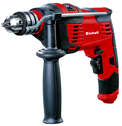 Einhell Schlagbohrmaschine TC-ID 1000 E (1010 W, Bohrleistung Ø Holz 32 mm, Beton 16 mm, Metall 13 mm, Metall-Tiefenanschlag, robustes Zahnkranzbohrfutter) von Einhell