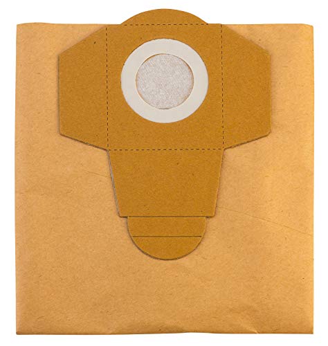 Original Einhell Schmutzfangsack 20 L (passend für Einhell Nass-Trockensauger mit 15 oder 20 Liter-Behälter, 20 L Volumen, 5 Stück enthalten, aus Papier) von Einhell