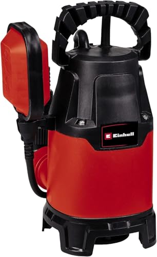 Einhell Schmutzwasserpumpe GC-DP 3325 (330 W, 9.500 L/h Förderleistung, max. 6 m Förderhöhe, Ø 25 mm Fremdkörper, thermischer Überlastschutz, inkl. Universalanschluss) von Einhell