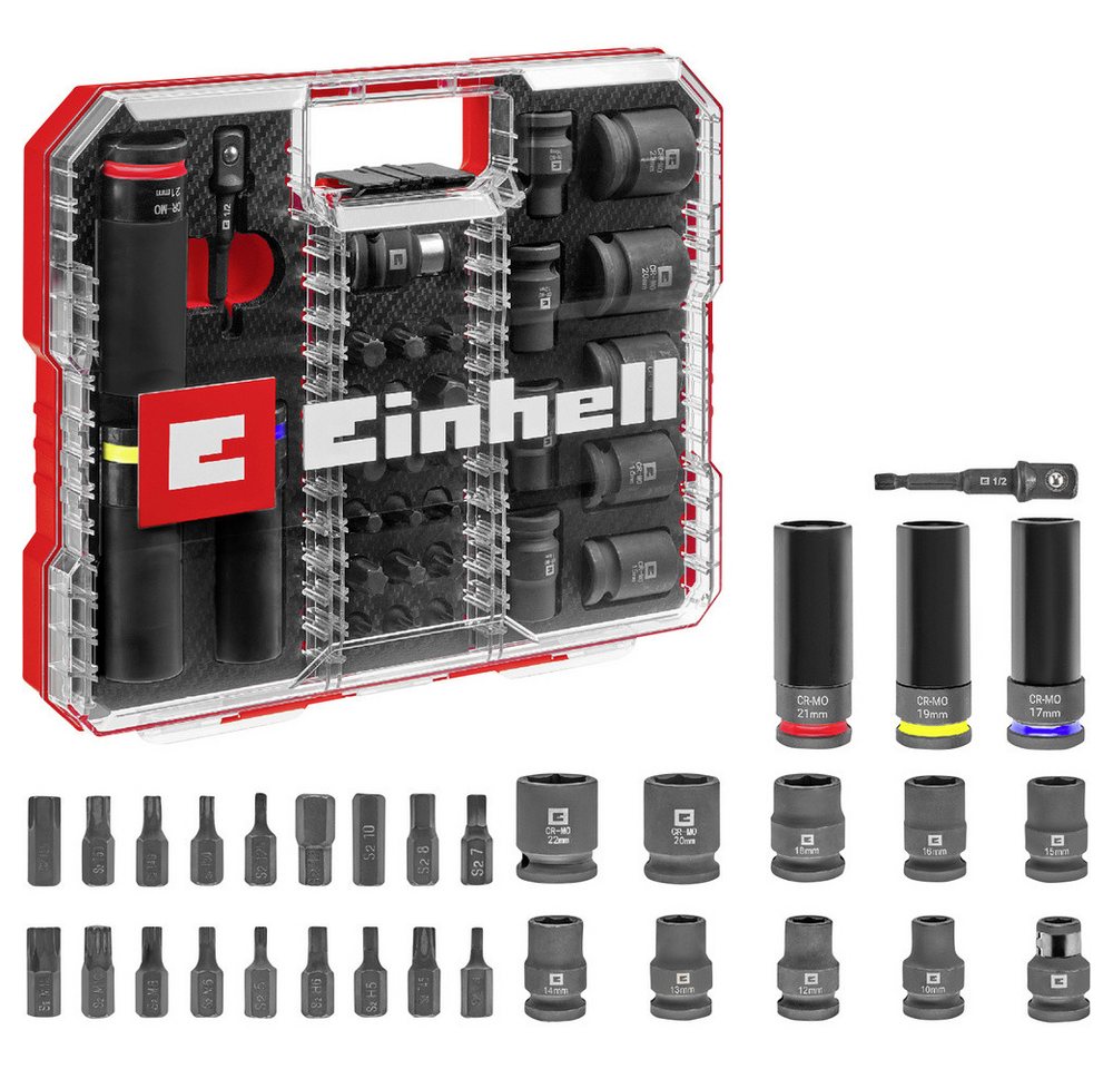 Einhell Steckschlüssel Einhell Impact Bit- und Steckschlüssel-Set 1/2" 109288 Einhell Steckschlüssel Einhell Impact Bit- und Steckschlüssel-Set 1/2" 109288 von Einhell