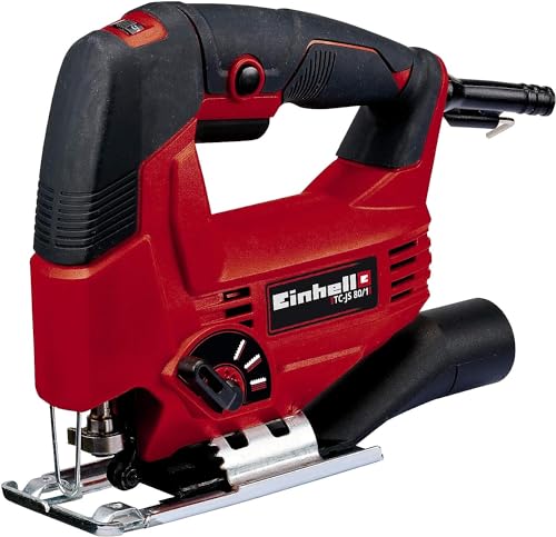 Einhell Stichsäge TC-JS 80/1 (550 W, Hubzahl 1000-3000 min-1, Drehzahlelektronik, 4-stufiger Pendelhub, Staubabsaugung, werkzeugloser Sägeblattwechsel) Einhell Stichsäge TC-JS 80/1 (550 W, Hubzahl 1000-3000 min-1, Drehzahlelektronik, 4-stufiger Pendelhub, Staubabsaugung, werkzeugloser Sägeblattwechsel) von Einhell