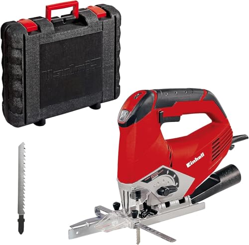 Einhell Stichsäge TE-JS 100 (750 W, max. 100 mm, 45° Schrägschnitt, Hubzahlregelung, 4-Stufen Pendelhub, Absaugadapter, Parallelanschlag, LED-Licht, Koffer) Einhell Stichsäge TE-JS 100 (750 W, max. 100 mm, 45° Schrägschnitt, Hubzahlregelung, 4-Stufen Pendelhub, Absaugadapter, Parallelanschlag, LED-Licht, Koffer) von Einhell