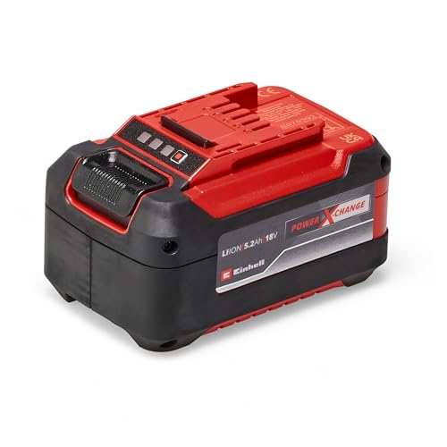 Original Einhell 5,2 Ah Plus System Akku Power X-Change (Li-Ionen Akku, 18 V, 5,2 Ah, passend für alle Power X-Change Geräte) von Einhell