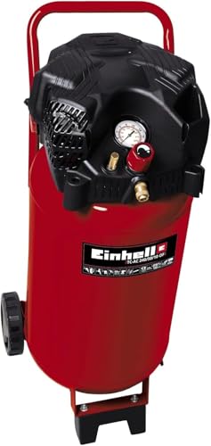 Einhell Kompressor TC-AC 190/6/8 OF (1100 W., max. 8 bar, 6 l-Tank, 185 l/min Ansaugleistung, Motordrehzahl 15000 min^-1, Druckminderer, Manometer, ölfrei) von Einhell