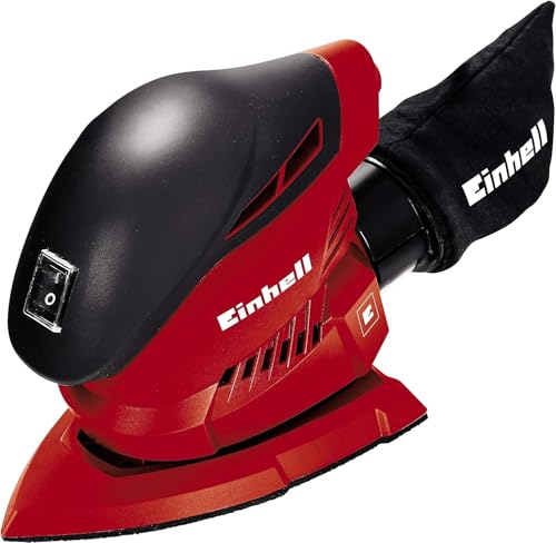 Einhell Multischleifer TH-OS 1016 (100 W, Schleiffläche 104 cm², Staubfangsack und Absaugadapter, Klett-Schleifpapier P120) von Einhell