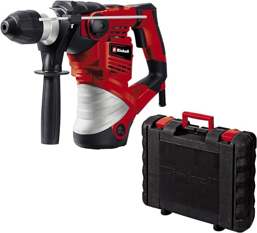 Einhell Bohrhammer TC-RH 1600 (1.600 W, 4 J, Bohren/Hammerbohren/Meißeln mit und ohne Fixierung, Pneumatisches Schlagwerk, SDS-plus-Werkzeugaufnahme, Überlast-Rutschkupplung) von Einhell