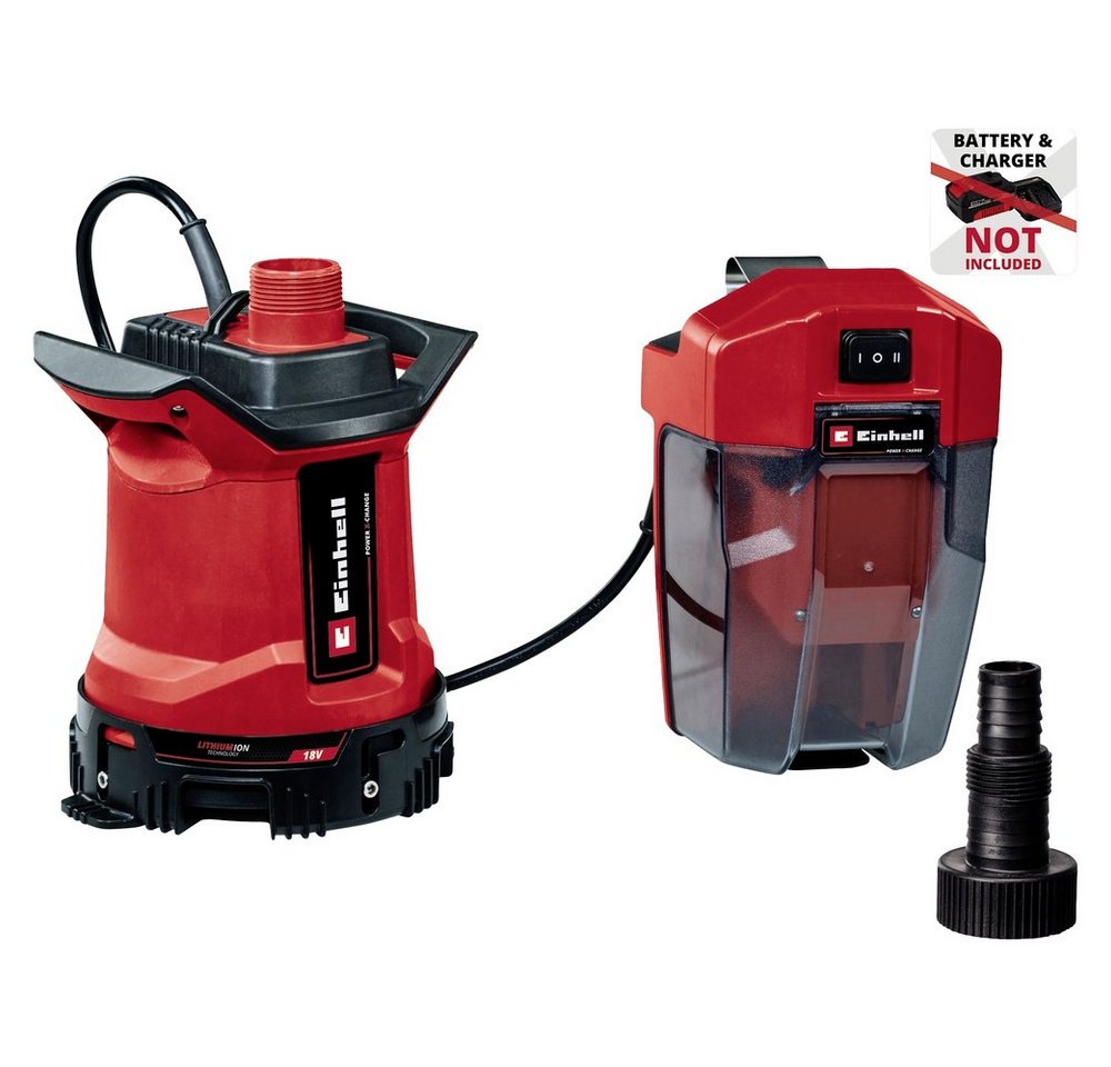Einhell Tauchpumpe Einhell GE-DP 18/25 LL Li Power X-Change 4181590 Schmutzwasser-Tauchpu Einhell Tauchpumpe Einhell GE-DP 18/25 LL Li Power X-Change 4181590 Schmutzwasser-Tauchpu von Einhell