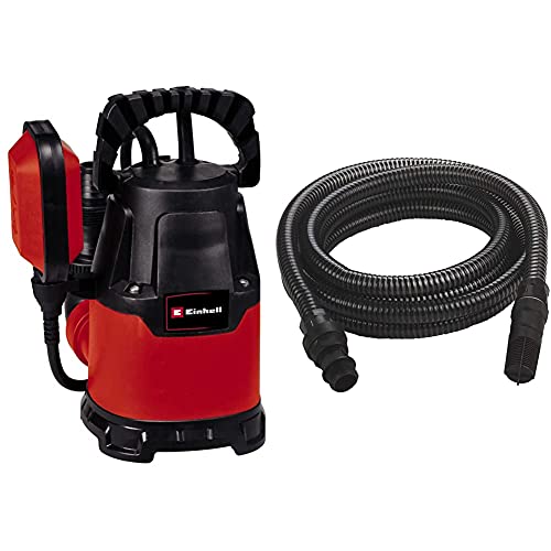 Einhell Tauchpumpe GC-SP 2275 (220 W, 7.500 Liter pro Stunde, max. Förderhöhe 6 m, flachabsaugend bis 5 mm, Klarwasserpumpe, bis zu 5 mm Partikelgröße, inkl. 4 m Kunststoffschlauch) von Einhell