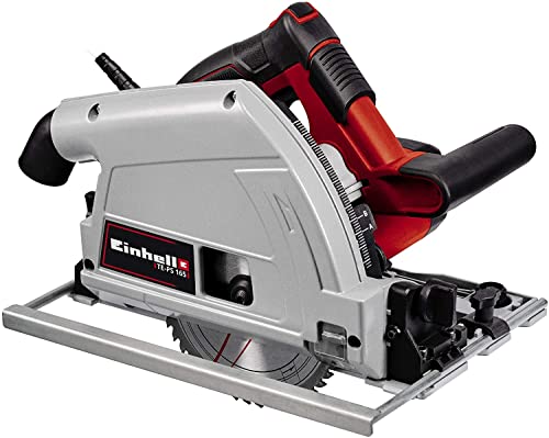 Einhell Tauchsäge TE-PS 165 (1.200 Watt, werkzeuglose Einstellung bei Schnitttiefe + Neigungswinkel, hochwertiges Hartmetall-Sägeblatt, Sägeblattarretierung) von Einhell