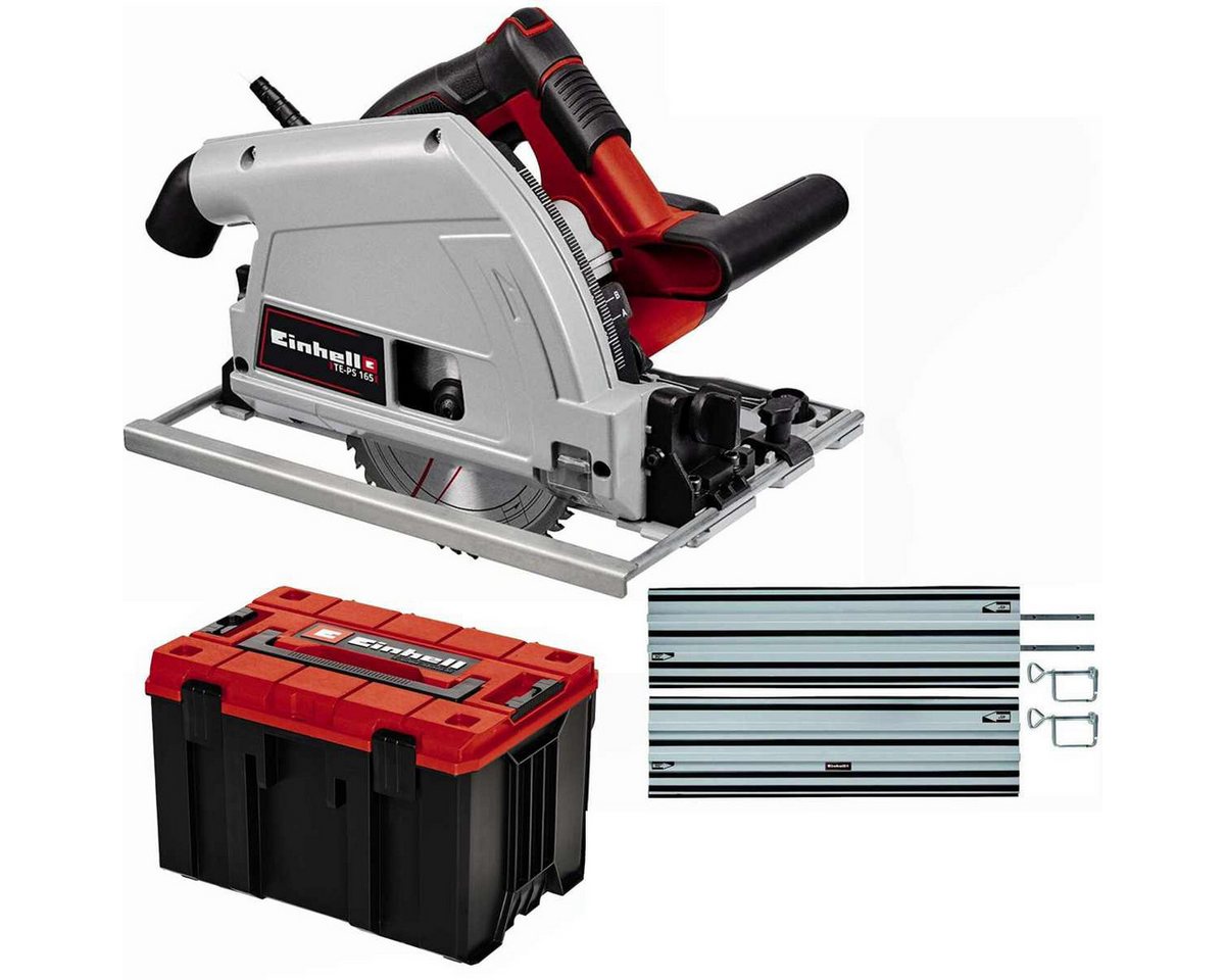 Einhell Tauchsäge Tauchsäge TE-PS 165 1.200 Watt + Führungsschiene 2 x 1m Systainer Einhell Tauchsäge Tauchsäge TE-PS 165 1.200 Watt + Führungsschiene 2 x 1m Systainer von Einhell