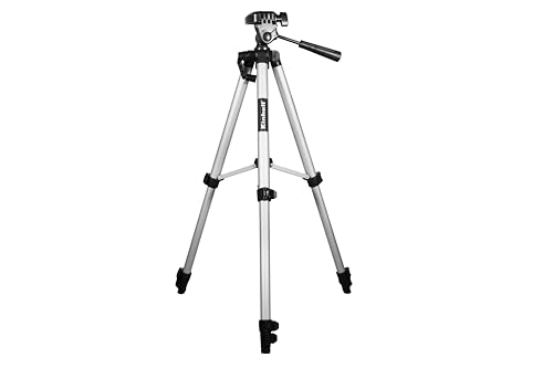 Original Einhell Teleskop Stativ Tripod (passend für Lasernivelliergerät und Kreuzlinienlaser, Arbeitshöhe 37-110 cm) von Einhell