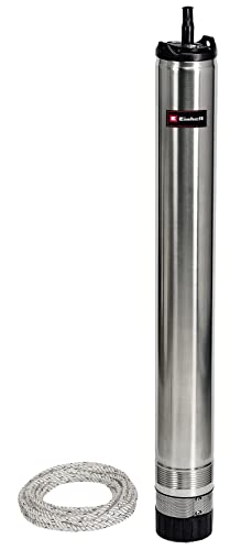 Einhell Tiefbrunnenpumpe GE-DW 1155 N-A (1.100 Watt, bis zu 6.000 L/h, max. Förderhöhe 55 m, Pumpendurchmesser 98 mm, 22 m Netzkabel, Automatikfunktion) von Einhell