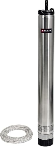 Einhell Tiefbrunnenpumpe GE-DW 1155 N-A (1.100 Watt, bis zu 6.000 L/h, max. Förderhöhe 55 m, Pumpendurchmesser 98 mm, 22 m Netzkabel, Automatikfunktion) von Einhell