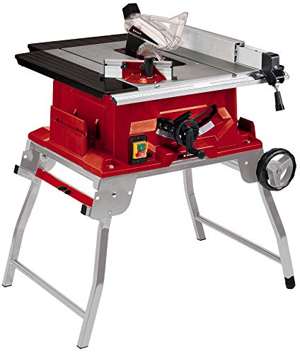 Einhell Tischkreissäge TE-TS 250 UF (2.000 Watt, 78 mm Schnitthöhe, Ø 250 mm Sägeblatt, Tischverbreiterung, Winkelanschlag, Parallelanschlag, Trolleyfunktion, Softstart) von Einhell