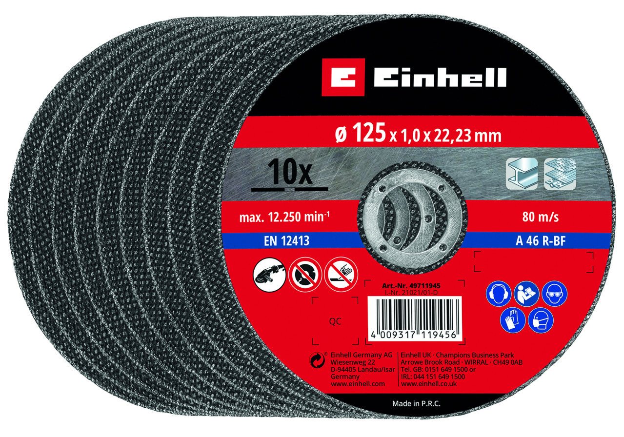 Einhell Trennscheibe Einhell Trennscheibe dünn Ø 125 mm x 22,23 mm Einhell Trennscheibe Einhell Trennscheibe dünn Ø 125 mm x 22,23 mm von Einhell