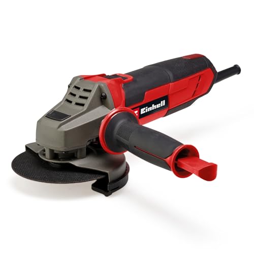 Einhell Winkelschleifer TE-AG 125/1010 (1.010 Watt, 125 mm Scheibendurchmesser, 33 mm Schnitttiefe, Wiederanlaufschutz, Zusatzhandgriff, ohne Trennscheibe) von Einhell