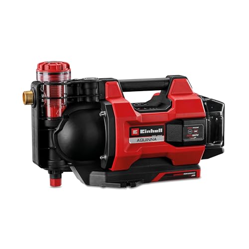 Einhell automatische Akku-Gartenpumpe AQUINNA 18/30 F LED AUTOMATIC Power X-Change (18 V, max. 3000 L/h, max. 28 m Förderhöhe, Automatikfunktion, 2 Akku-Steckplätze, ohne Akku) von Einhell