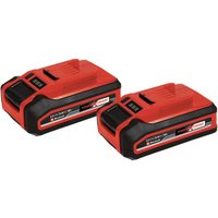 Original Einhell 3 Ah Power X-Change plus Akku (18 v, Li-Ion, universell verwendbar für alle PXC-Geräte, Ladestandskontrolle, Twin-Pack, inkl. 2x 3 von Einhell