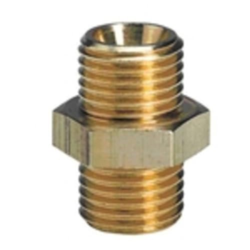 Original Einhell Doppelnippel R1/4'' AG (Kompressoren-Zubehör, aus Messing, passend für alle Drucklufteinsätze mit 1/4"-Außengewinde) von Einhell