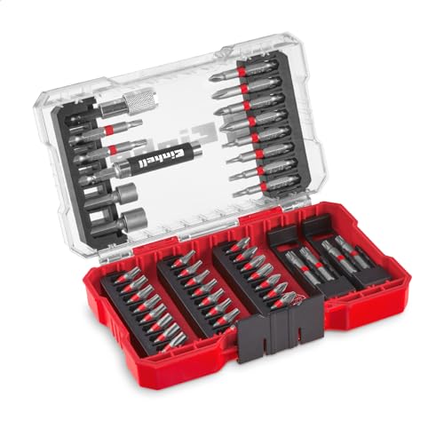 Original Einhell M-CASE 42-tlg. Bit-Set (25-mm-Bits, 50-mm-Bits, Magnethalter, Steckschlüssel, Schnellwechselbithalter inkl. Aufbewahrungsbox) von Einhell