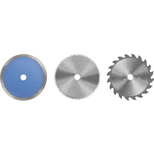 Original Einhell Sägeblatt-Set 6 tlg. (Mini-Handkreissägen-Zubehör, Ø 85 mm x Ø 10 mm, 2 x Diamant-Trennscheibe, 2 x HSS-Sägeblatt, 2 x HW-Sägeblatt) von Einhell
