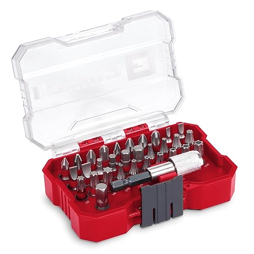 Original Einhell XS-CASE 32-tlg. Bit-Set (25-mm-Bits, 60-mm-Schnellwechselbithalter, Adapter mit Hex zu 1/4" Antrieb inkl. Aufbewahrungsbox) von Einhell