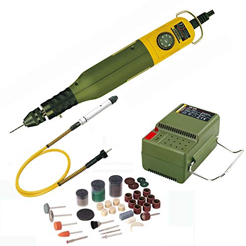 PROXXON MICROMOT Multitool / Bohr- und Fräsgerät 60 EF (Nachfolger 50 EF) Set mit Drehzahlsteuerung und Schnellspannbohrfutter - inklusive Netzgerät, PROXXON Biegewelle 110/BF mit Bohrfutter und 105-tlg. SILVERLINE Zubehörset PROXXON MICROMOT Multitool / Bohr- und Fräsgerät 60 EF (Nachfolger 50 EF) Set mit Drehzahlsteuerung und Schnellspannbohrfutter - inklusive Netzgerät, PROXXON Biegewelle 110/BF mit Bohrfutter und 105-tlg. SILVERLINE Zubehörset von Proxxon