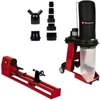 Pack EINHELL - Holzdrehmaschine - TC-WW 1000/1 - 400W - 280mm - Zentralstaubsauger - TE-VE 550/1 A - 550W - 65L von Einhell