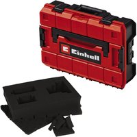 Einhell - Systemkoffer E-Case s-f (für universelle Aufbewahrung von Werkzeug, 44x32x13 cm Außenmaße, max. 25 kg Beladung, spritzwassergeschützt, von Einhell
