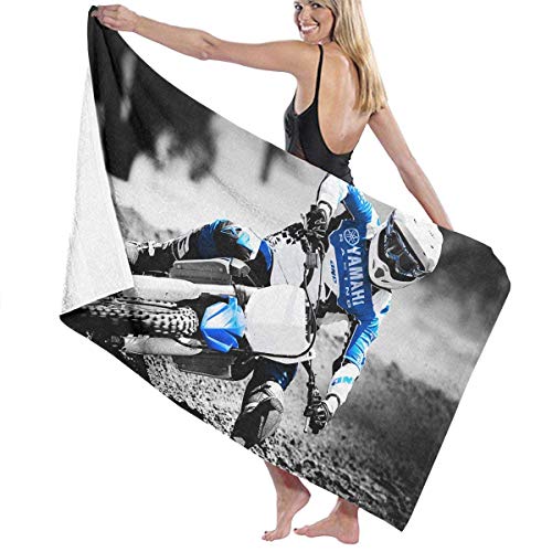 Einst Motocross Motorcycles Badetuch für Erwachsene, Mikrofaser, Oversize, 79 x 130 cm, schnelltrocknend, sehr saugfähig, vielseitig einsetzbar, Pareo für Damen und Herren von Einst