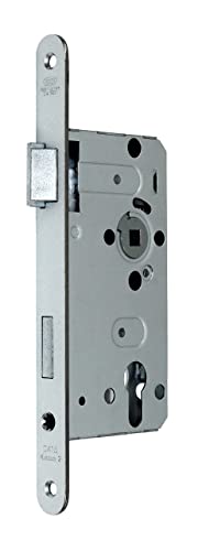 BKS Standard Zimmer Türschloss für Profilzylinder 55/72/8, Stulp: 20 x 235mm abgerundet, DIN Links incl. SN-Montageset von Einsteckschlösser