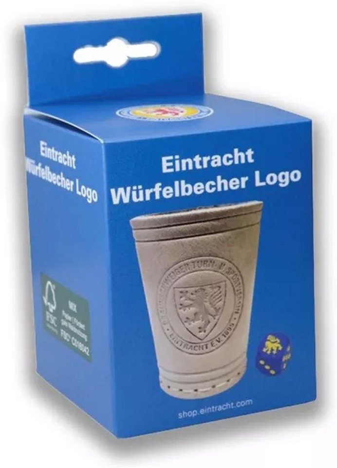 Eintracht Braunschweig Becher EBS Würfelbecher Logo von Eintracht Braunschweig