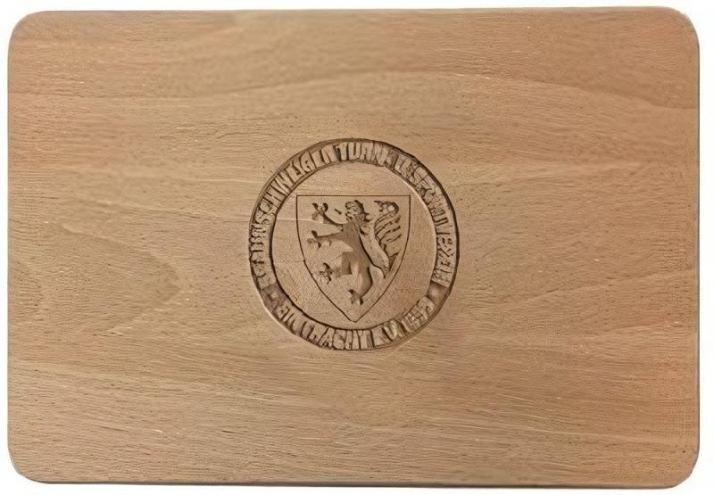 Eintracht Braunschweig Frühstücksbrett EBS Frühstücksbrettchen Logo Eintracht Braunschweig Frühstücksbrett EBS Frühstücksbrettchen Logo von Eintracht Braunschweig