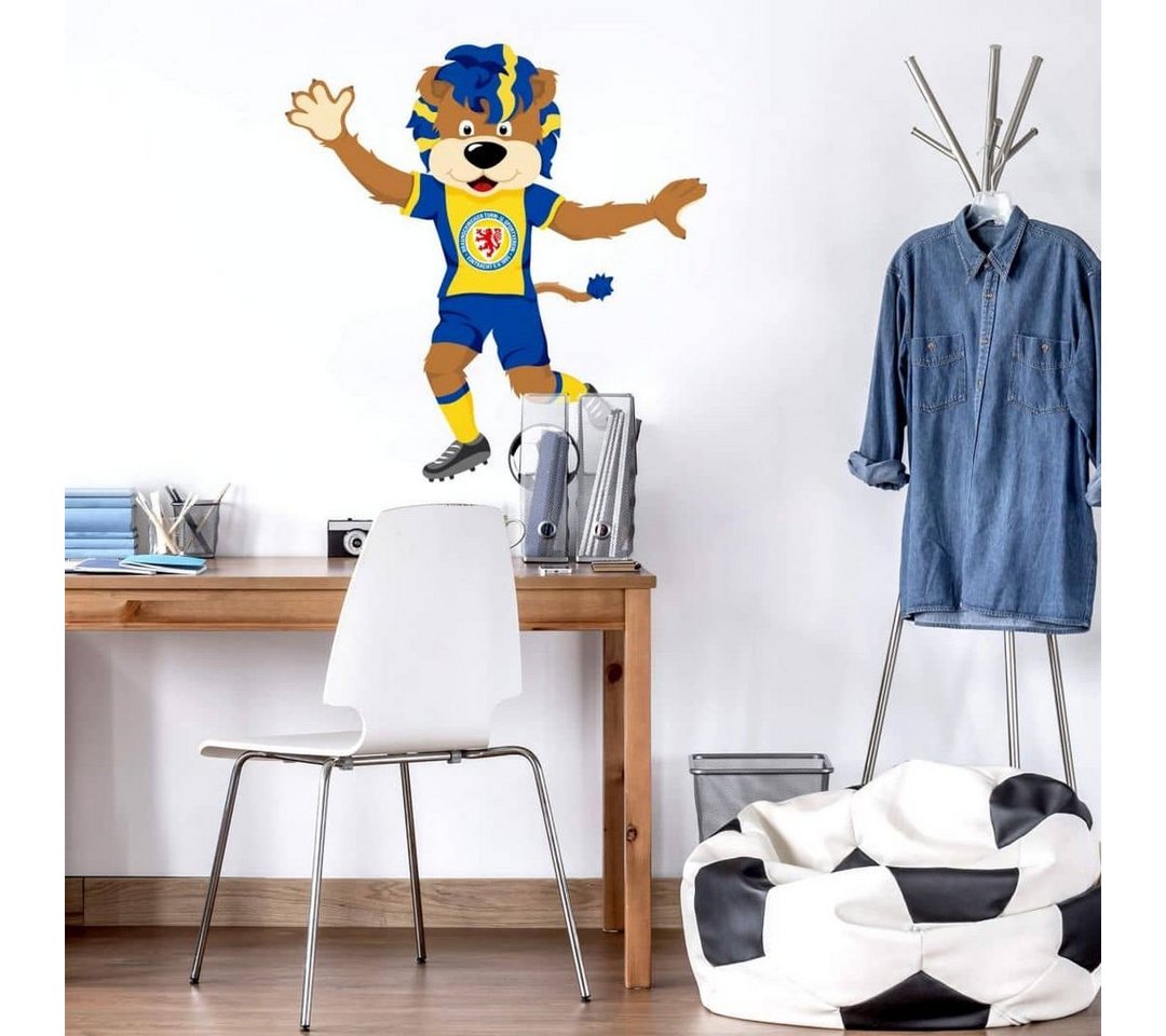 Eintracht Braunschweig Wandtattoo Fußball Wandtattoo Eintracht Braunschweig Maskottchen Leo Löwe Aufkleber, Wandbild selbstklebend, entfernbar von Eintracht Braunschweig